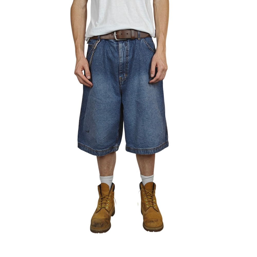 Colorado Mens Baggy Denim Shorts Blue Medium Wash Size 38 Y2K Streetwear Relaxed
